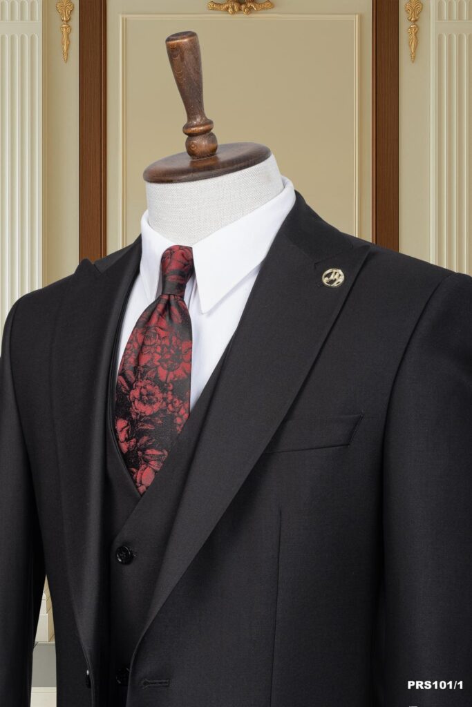 3pc black suit