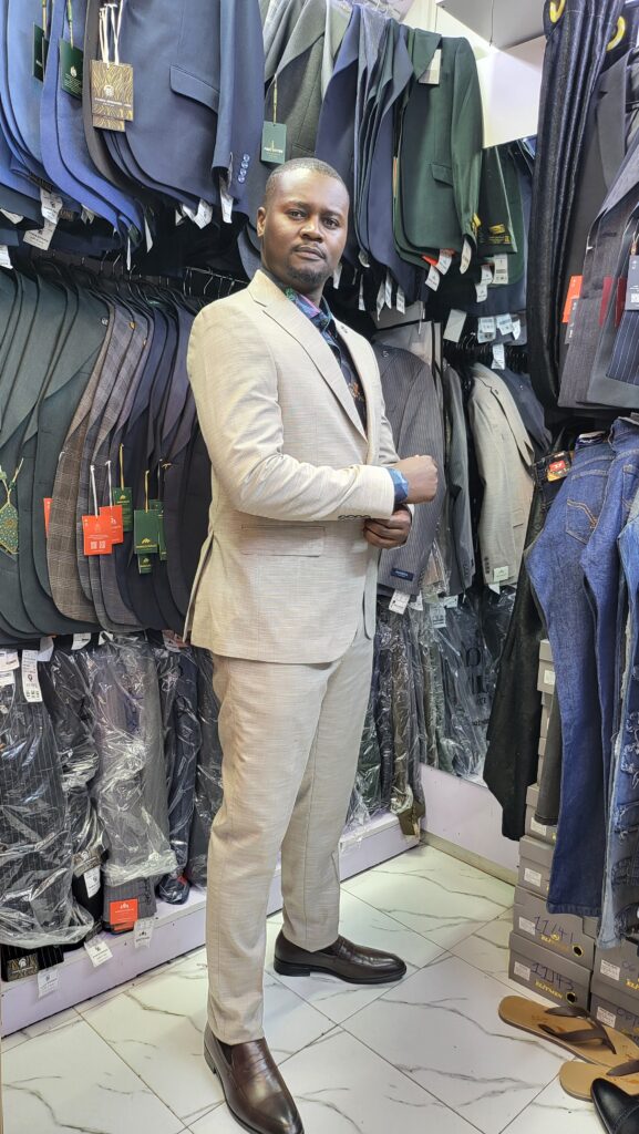 2pc light beige suit