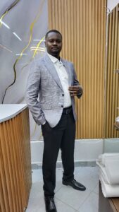 Grey Checked Blazer.