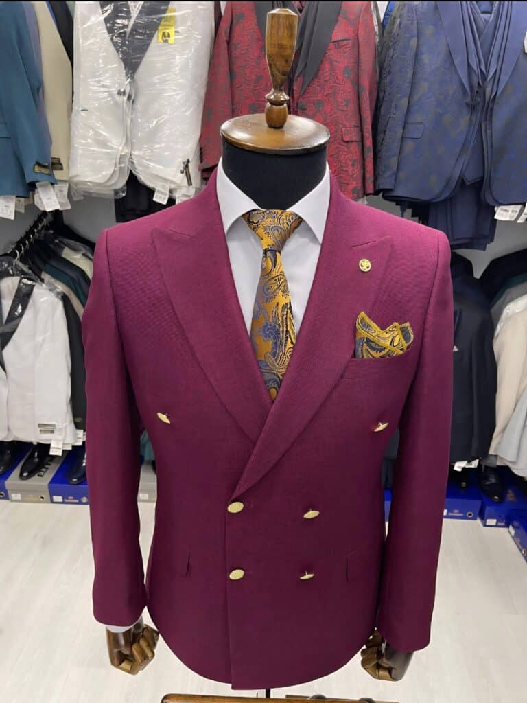 Burgundy blazer