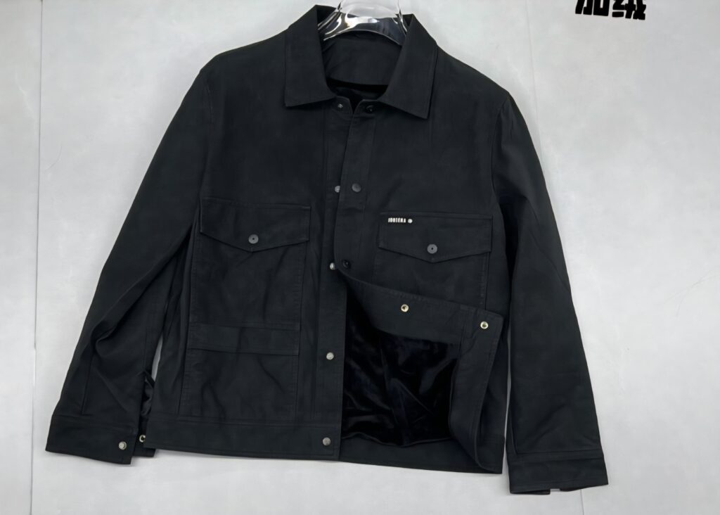 men's black utility jacket